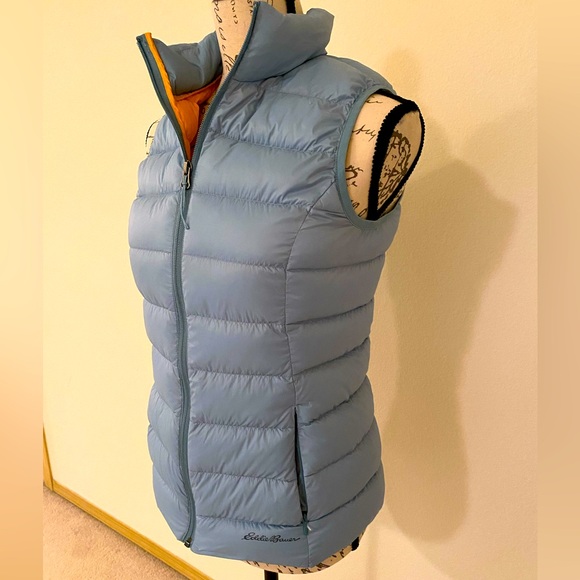 Eddie Bauer Blue Down Vest XS, EB 650 - Picture 3 of 6